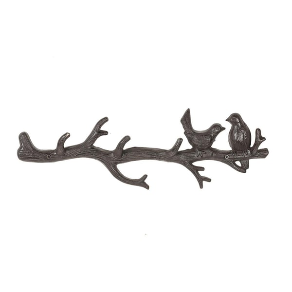 Pisos 17 in. Birds on a Branch Wall Hook, Dark Brown PI2461700 - main